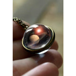 Milky Way Galaxy Double Sided Universe Pendant Necklace - Atom Oracle