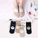 5 Pairs Women Novelty Comfortable Cartoon Heart Animal Print Lovely Cotton Socks