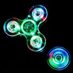 LED light Fidget Spinner Glow In Dark EDC Finger Stress Relief Toys - Atom Oracle