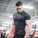 Mens Compression Sporting Skinny Fitness Bodybuilding Workout T-Shirt - Atom Oracle