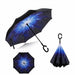 Inverted Umbrella Double Layer sun parasol Rain Ergonomic Reverse Umbrellas - Atom Oracle