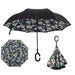 Inverted Umbrella Double Layer sun parasol Rain Ergonomic Reverse Umbrellas - Atom Oracle
