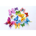 12Pcs Mixed Color Double Layer Butterfly 3D Wall Sticker Home Decoration Magnet Butterflies stickers