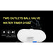 Ball Valve Electronic Automatic Watering Two Outlet Four Dials Timer Garden Irrigation Pump