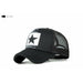 Baseball Cap Five-Pointed Star Mesh Caps Men Women Breathable Caps