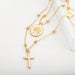 Multilayer Cross Virgin Mary Pendant Goddess Necklace Collier For Women - Atom Oracle
