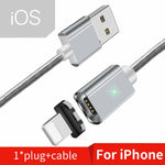 3 In 1 Magnetic USB Charging Cable For iPhone Android Fast Charging Data Wire Cord 2020 - Atom Oracle