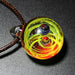Galaxy Glass Art Pendant Universe Necklace Jewelry for Women 2020 - Atom Oracle
