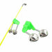 5pcs/lot Fishing Bite Alarms Fishing Rod Bell Clamp Tip Green Clip Bells ABS Fishing Accessory