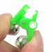 5pcs/lot Fishing Bite Alarms Fishing Rod Bell Clamp Tip Green Clip Bells ABS Fishing Accessory