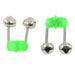 5pcs/lot Fishing Bite Alarms Fishing Rod Bell Clamp Tip Green Clip Bells ABS Fishing Accessory
