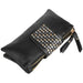 Luxury Women PU Leather Handbag Brand Designer Double Zipper Rivet Clutch Bags