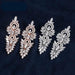 Luxury AAA Cubic Zircon Dangle Earrings Women Fashion Leaf Design Earrings Jewelry