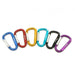 Aluminium Alloy D Shape Buckle Carabiner Survival Key Chain Hook Clip Backpack Buckle Keychain