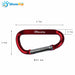Aluminium Alloy D Shape Buckle Carabiner Survival Key Chain Hook Clip Backpack Buckle Keychain