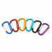 Aluminium Alloy D Shape Buckle Carabiner Survival Key Chain Hook Clip Backpack Buckle Keychain