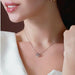 925 Sterling Silver Geometric Square Shape Necklace Earrings Bracelet Wedding Jewelry Set