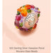 Glass Silver Core Floral Charm Bead Fit Pandora Bracelet and Necklace Fashion DIY Jewelry