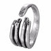 Antique Hand Finger Ring Men Women Jewelry Open Punk Retro Rings