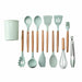 12pcs Kitchen Utensil Set Silicone Household Wooden Cooking Tools Set - Atom Oracle