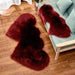 Heart Shaped Wool Sheepskin Rugs Faux Fur Non Slip Bedroom Shaggy Carpet