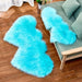 Heart Shaped Wool Sheepskin Rugs Faux Fur Non Slip Bedroom Shaggy Carpet