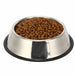 Pet Bowl Plate Stainless Steel Metal Dog Cat Food Water Bowl With Anti-slip Pad - Atom Oracle