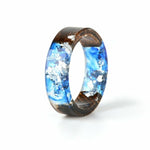 Azure Falls Wooden Resin Epoxy Rings Secret Wood Resin Jewelry  Wedding Rings - Atom Oracle