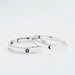 Sweet Romantic Sun Moon Ring Sterling Silver Women Resizable Jewelry Rings