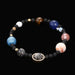 Solar System Handmade Universe Galaxy Stone Bead Bracelet - Atom Oracle