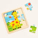 Colorful 3D Puzzle Wooden Toys Tetris Game Pre-school Toy for Kids