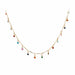 Stone Chain Gold Necklace Charming Colorful for Women