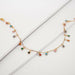Stone Chain Gold Necklace Charming Colorful for Women