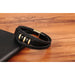 Men Fashion Stainless Steel Magnetic Bracelet Leather Braided Punk Bracelets