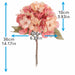 Artificial Flowers Hydrangea Branch High-Quality Silk Flowers Home Wedding Decor