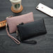 Fashion Simple Handbag Genuine Leather Clutch Women Zipper Small Ladies Purse