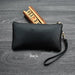 Fashion Simple Handbag Genuine Leather Clutch Women Zipper Small Ladies Purse