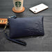 Fashion Simple Handbag Genuine Leather Clutch Women Zipper Small Ladies Purse
