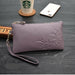 Fashion Simple Handbag Genuine Leather Clutch Women Zipper Small Ladies Purse