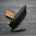 Fashion Simple Handbag Genuine Leather Clutch Women Zipper Small Ladies Purse