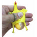 New Funny Spoof Tricky Gadgets Chicken Egg Laying Green Dinosaur Beans Toy Keychain