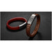 Black/Brown Braided Leather Bracelet Stainless Steel Magnetic Clasp Fashion Unisex Jewelry