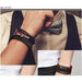 Black/Brown Braided Leather Bracelet Stainless Steel Magnetic Clasp Fashion Unisex Jewelry