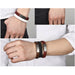 Black/Brown Braided Leather Bracelet Stainless Steel Magnetic Clasp Fashion Unisex Jewelry