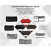 Black/Brown Braided Leather Bracelet Stainless Steel Magnetic Clasp Fashion Unisex Jewelry