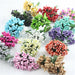 Mini Artificial Stamen Bud Bouquet Leaf Flower For Home Wedding Decor