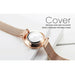 Women Fashion Mesh Stainless Steel Watchband Casual Wristwatch