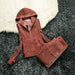 Women's Velvet Fabric Tracksuits Velour Track Suit Hoodies And Pants Sportswear