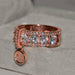 Vintage Rose Gold Filled Zircon Wedding Rings Women Fashion Jewelry
