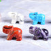1PC Natural Crystal Elephant Amethyst Obsidian Luxury Animals Stone Crafts